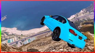 GTA 5 Mount Chiliad Car Crashes! (With Franklin, Griefer Jesus, Impotent Rage and Trevor!)