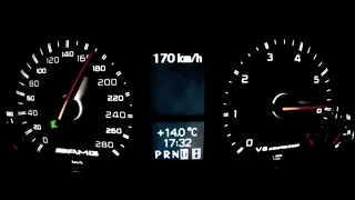 Mercedes-benz g55 amg 54-200km/h acceleration test