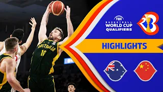 Australia - China | Basketball Highlights - #FIBAWC 2023 Qualifiers