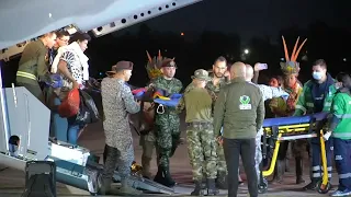 Children who were lost in Colombian jungle arrive in Bogota after rescue | AFP