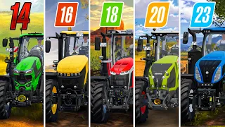 Fs14 vs Fs16 vs Fs18 vs Fs20 vs Fs23 | Deutz vs JCB vs Massey vs Claas vs New Holland | Timelapse |