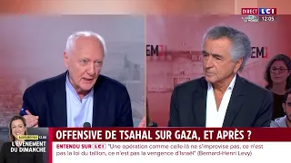 "Israël respecte le droit humanitaire" : Bernard-Henri Lévy invité de "L'événement" sur LCI