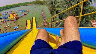 High Thrill Waterslide Launch Ramp at Udon Waterworld Waterpark Thailand