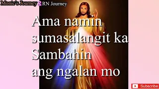 AMA NAMIN sapagkat sayo ang kaharian  (Prayer Lyrics)