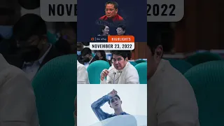 Rappler's highlights: Hontiveros and Marcoleta, Erwin Tulfo, and BTS RM | Nov 23, 2022 | The wRap