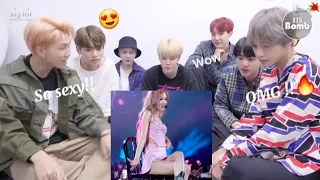 Bts reaction to Rose Pretty Savage Coachella (fanmade)