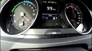 Volkswagen Golf 7 GTE 204 HP 0-100 km/h acceleration