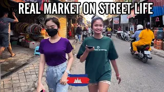 Full of Life Crowded! Cambodian Street Food Market Activity | SOLO Walking Street #lifestyle