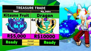 Trading PERMANENT Mythical Fruits for 1000 Hours! (Blox Fruits)