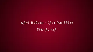 Kate Hudson - Easy (from Music the Movie by Sia) (Snippet)