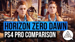 Horizon Zero Dawn | PS4 Pro vs PS4 Gameplay Comparison