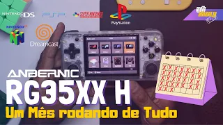 Anbernic RG35xx H um mês de uso rodando de tudo.