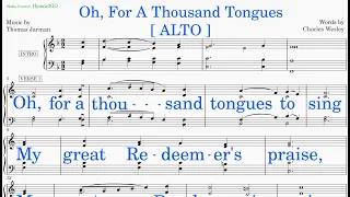 Oh, For A Thousand Tongues  (Jarman - Wesley) [v2] Alto