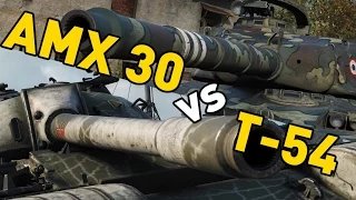 World of Tanks || AMX 30 vs T-54