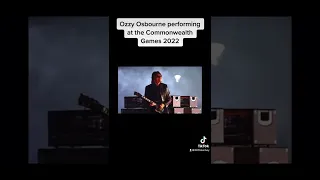 Ozzy Osbourne at the Commonwealth Games closing ceremony 2022