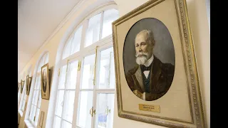 Открытие портрета Д.И. Ивановского в мемориальной галерее здания Двенадцати коллегий СПбГУ