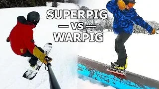 Ride Superpig vs Warpig Snowboard Comparison