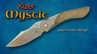 Kizer Mystic:  New Bolster Lock Knife Design by Paul Munko!