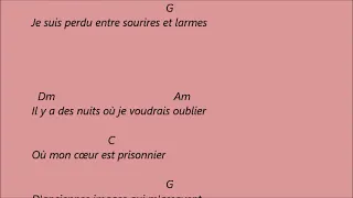 TAL - Le Passé . Karaoké d accords pour accompagner la chanson a la guitare