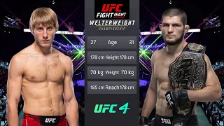 Paddy Pimblett vs Khabib Nurmagomedov Full Fight - UFC Fight Of The Night