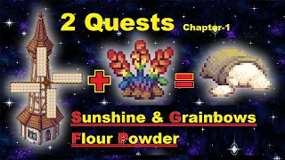 2 New quests, How to complete, Sunshine & Grainbows | Flour Powder Quests pixel online Chapter-1