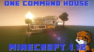 MODERN HOUSE IN ONE COMMAND : Minecraft 1.13