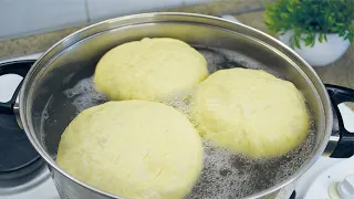 PUT THE DOUGH IN BOILING WATER AND THE RESULT WILL SURPRISE YOU❗ How To Make Bread Easy Recipe💯👍