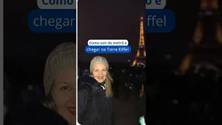 Como chegar na Torre Eiffel saindo da estação de metrô. Não se perca em Paris