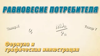 Равновесие потребителя | Формула и графическая иллюстрация