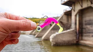 I Threw A SWIMBAIT Below This HYDRO-ELECTRIC SPILLWAY!!! (I've Never Had This Happen)