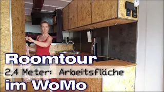 Room Tour eine große Superküche im Wohnmobil Camper tiny house vanlife autakes wohnen / LKWhausBAU