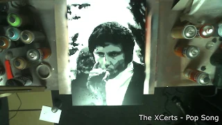 Jim Morrison 6 layer stencil SPRAY PAINT ART