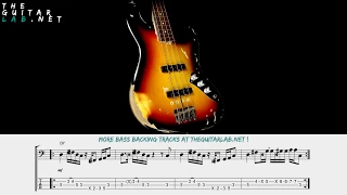 Funk Bass Backing Track with Tab/Notation