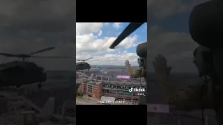 Black Hawk Helicopter Flyover of Raven's Stadium