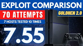 Exploit Host Comparison | 70 Attempts | 10 Attempts Each | GoldHen 2.0 | PS4 Jailbreak | Verdict