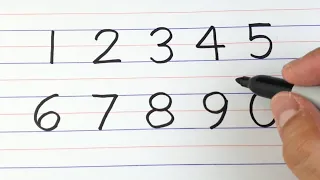 How To Write Numbers 1234567890 | Easy and Quick Tutorial for Beginners and Kids