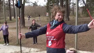 Тренировка по северной ходьбе (мастер - класс) в Тейково 12.04.24  Дню космонавтики посвящается!