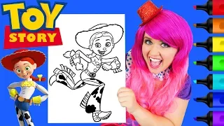 Coloring Jessie Toy Story 2 Disney Pixar Coloring Page Prismacolor Markers | KiMMi THE CLOWN