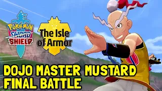 Pokemon Sword & Shield The Isle Of Armor DLC Dojo Master Mustard Final Battle