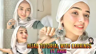 Hijab Tutorial with Earrings | 3 basic styles | Hijab with ANAH