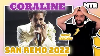 Maneskin - Coraline Live At San Remo Reaction (Reactionalysis) - Music Teacher Analysis of Måneskin