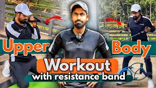 RESISTANCE BAND WORKOUT at home | Tone Your Upper Body | By Rewarding Health