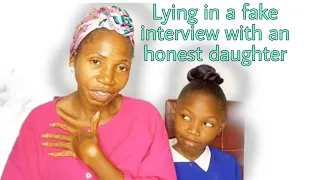 Lying in a FAKE interview to see how my daughter reacts