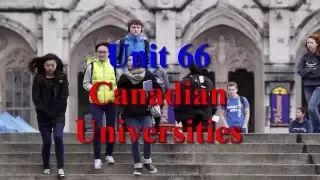 Learn English via Listening Level 3 Unit 66 Canadian Universities