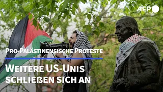 Pro-palästinensische Proteste weiten sich auf weitere US-Unis aus | AFP