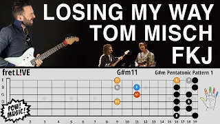 Tom Misch & FKJ - Losing My Way - GUITAR LESSON & LOOPER COVER - Solo, Chords, Riffs, Outro Tutorial