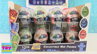 PJ Maks Collectible Mini Figures Surprise Egg Stickers Opening Review | PSToyReviews