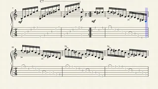 Etude No.22 Op.60 - Carcassi, Matteo (1792 - 1853) - Tablature