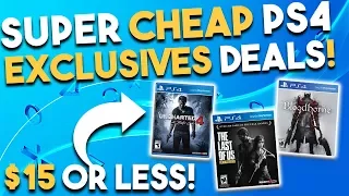 7 SUPER CHEAP PS4 EXCLUSIVES Games Deals for $15 or Less RIGHT NOW! (Best Playstation 4 Game Deals)