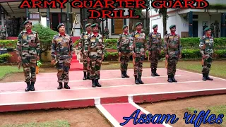 Assam Rifles || Army Drill || Quarter Guard Drill ||